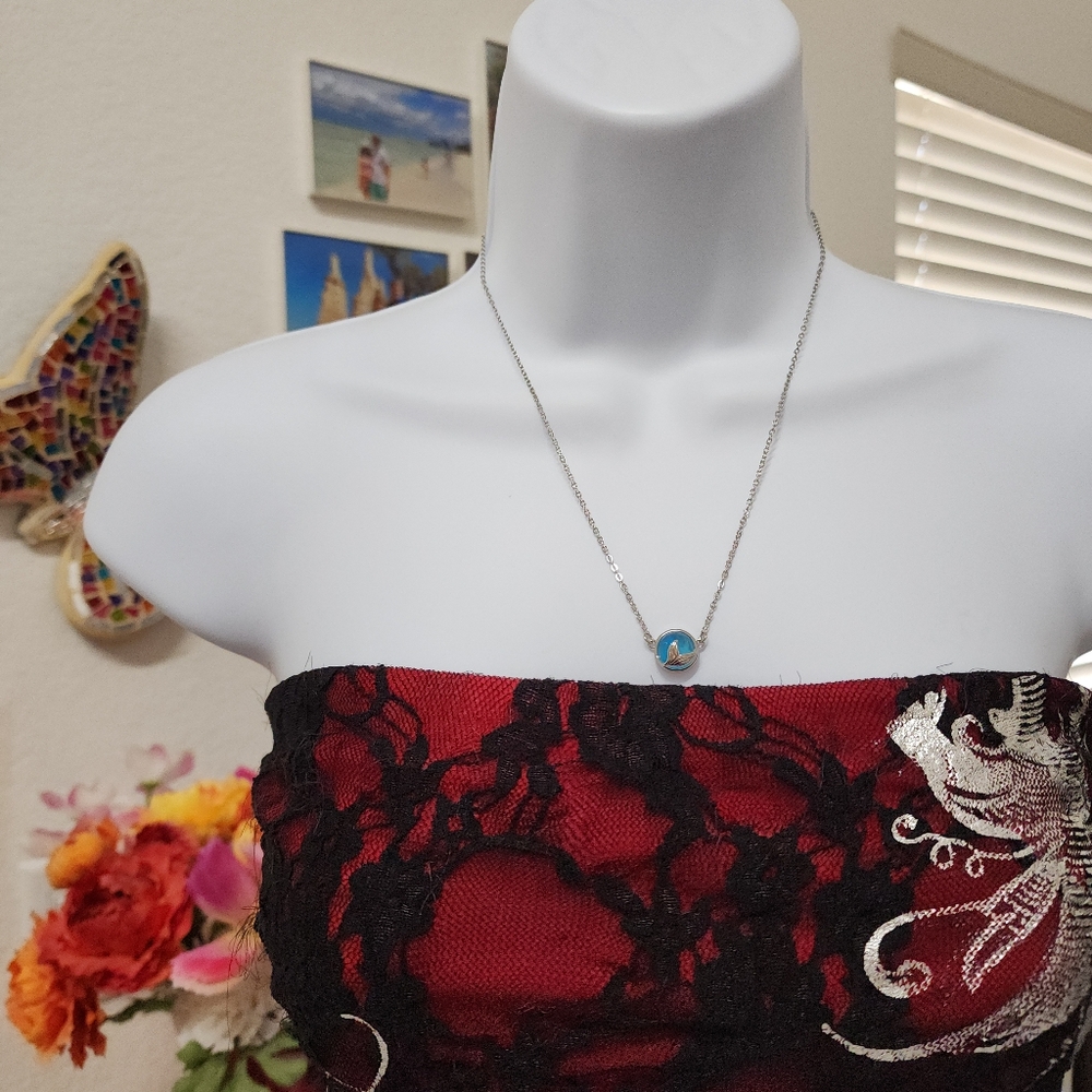 MERMAID TAIL AQUAMARINE necklace